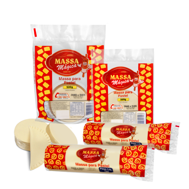 massas para pasteis caseiros linha doméstica